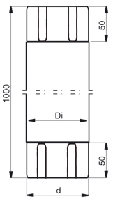 Соединительная труба Lindab MST 125/87 015